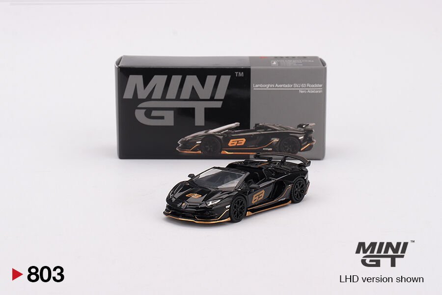 803 - Lamborghini Aventador SVJ 63 Roadster Nero Aldebaran