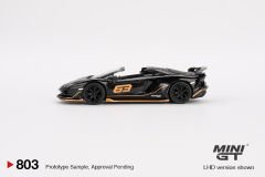 803 - Lamborghini Aventador SVJ 63 Roadster Nero Aldebaran