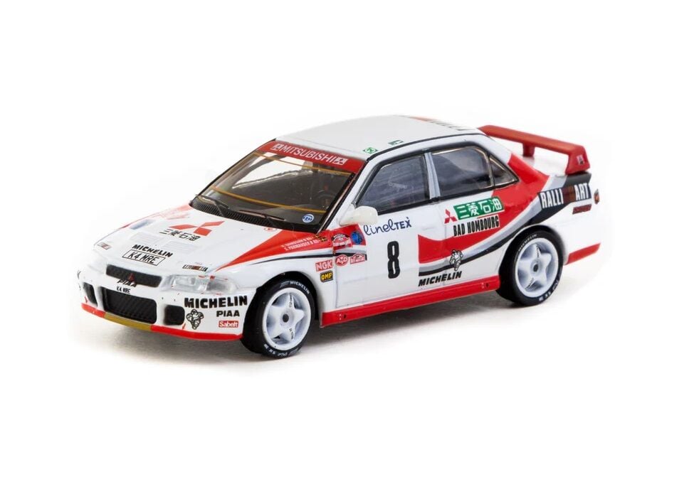 Tarmac Works Mitsubishi Lancer Evolution Rallye Monte-Carlo 1993 #8 - GLOBAL64