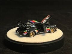 PGM 1/64 RWB 964 Black Apple Livery Luxury Round Stand Version