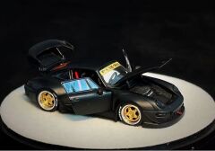 PGM 1/64 RWB 993 Matte Black Luxury Round Stand Version