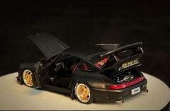 PGM 1/64 RWB 993 Matte Black Normal Standard Version Diecast Scale Model Car