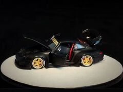PGM 1/64 RWB 993 Matte Black Normal Standard Version Diecast Scale Model Car