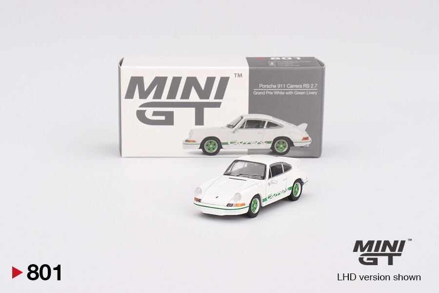 801 - Porsche 911 Carrera RS 2.7 Grand Prix White with Green Livery