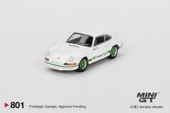 801 MiJO - Porsche 911 Carrera RS 2.7 Grand Prix White with Green Livery Blister Paket