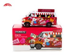 Tarmac Works 164 Dodge Van Hello Kitty Food Truck - GLOBAL64