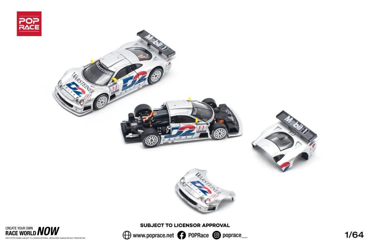 POP RACE Mercedes Benz CLK-GTR D2 1997 FIA GT D