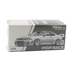 POP RACE Nissan Skyline GTR R-33 Nismo 400R White R33