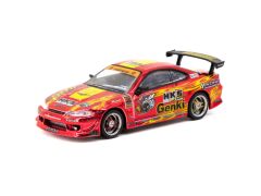 Tarmac Works HKS Hyper Silvia RS2 Chrome Red - Tokyo Auto Salon 2025 Special Edition - GLOBAL64