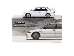 Tarmac Works Mitsubishi Lancer RS Evolution III White - Lamley Special Edition - GLOBAL64