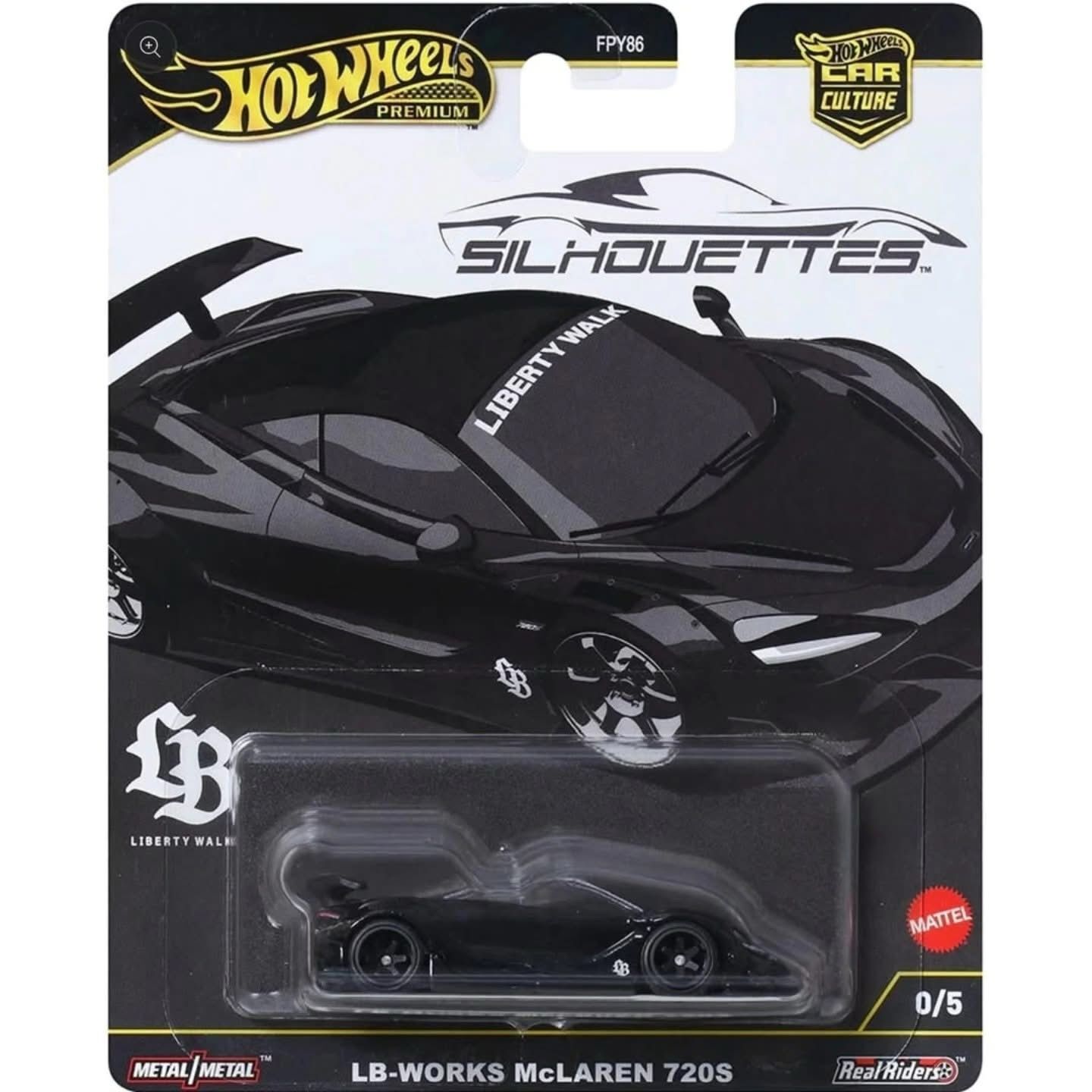 HOT WHEELS 2025 CAR CULTURE Silhouettes LB-WORKS McLAREN  720S  CHASE Model