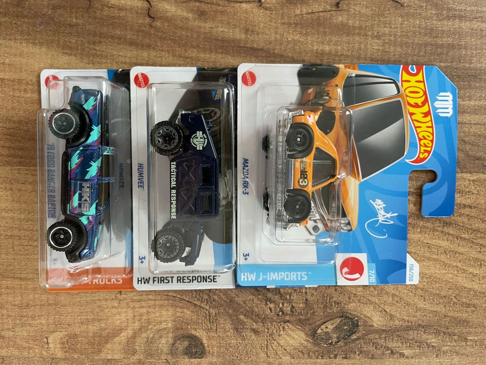 MAZDA RX3-HUMVEE-FORD RANGER RAPTOR LOT 6