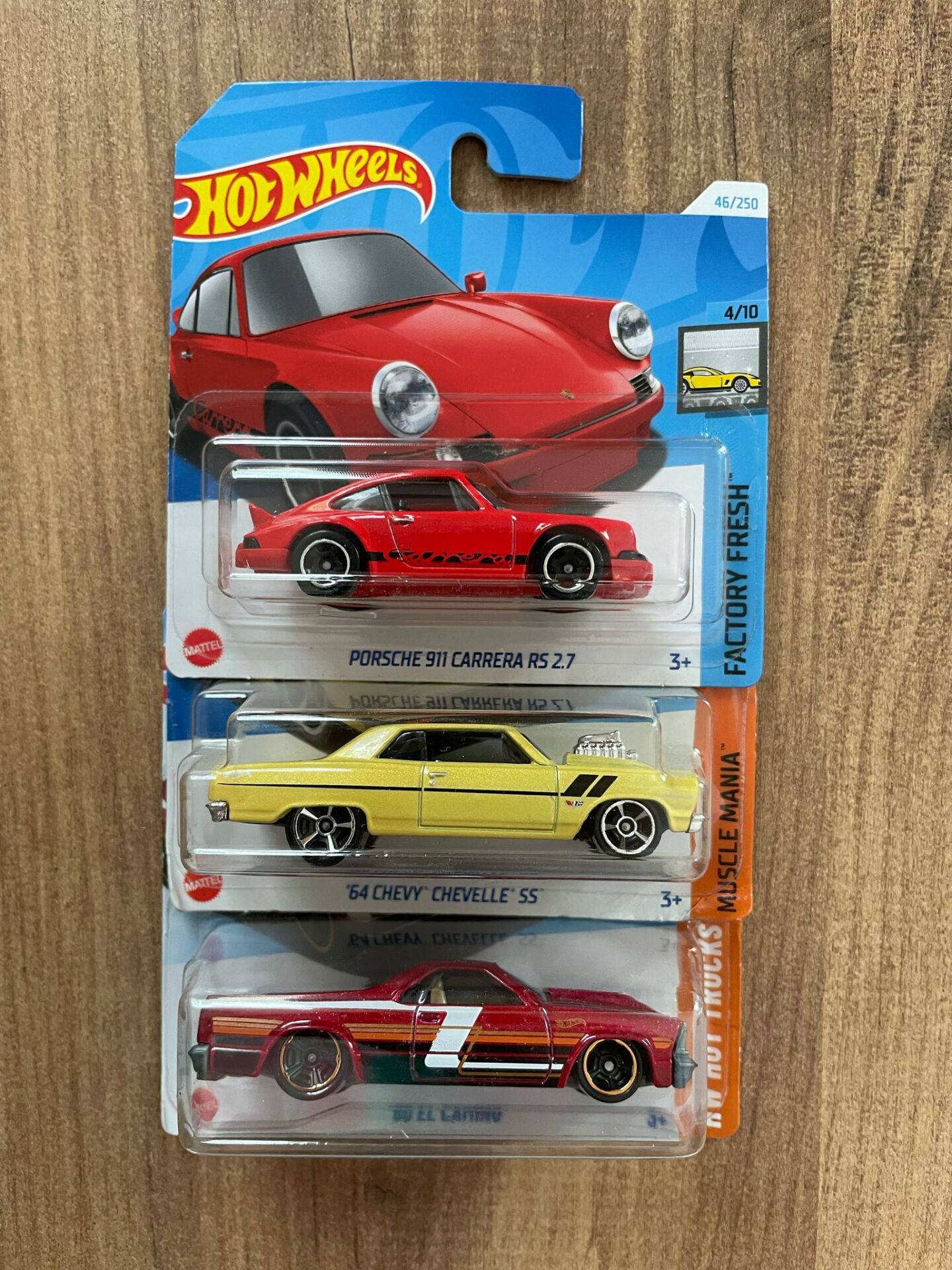 PORSCHE 911-CHEVY CHEVELLE SS-EL CAMINO LOT7