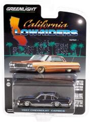 Greenlight California Lowriders Series 1 - 1987 Chevrolet Caprice Lowrider - Custom Black Solid Pack