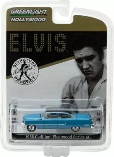 Greenlight Hollywood Series 16 - Elvis Presley (1935-77) - 1955 Cadillac Fleetwood Series 60 Blue Cadillac