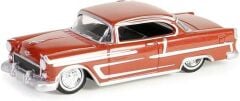 Greenlight California Lowriders Series 5 - 1955 Chevrolet Bel Air – Red and Silver Solid Pack