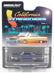 Greenlight California Lowriders Series 5 - 1963 Chevrolet Impala – Dark Blue and Gold Solid Pack
