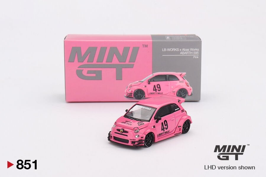 851-ABARTH 595 LB-WORKS x Abas Works Pink