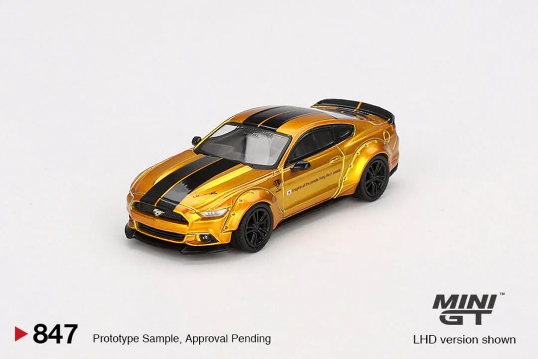 847 - LB-WORKS FORD MUSTANG LB Gold