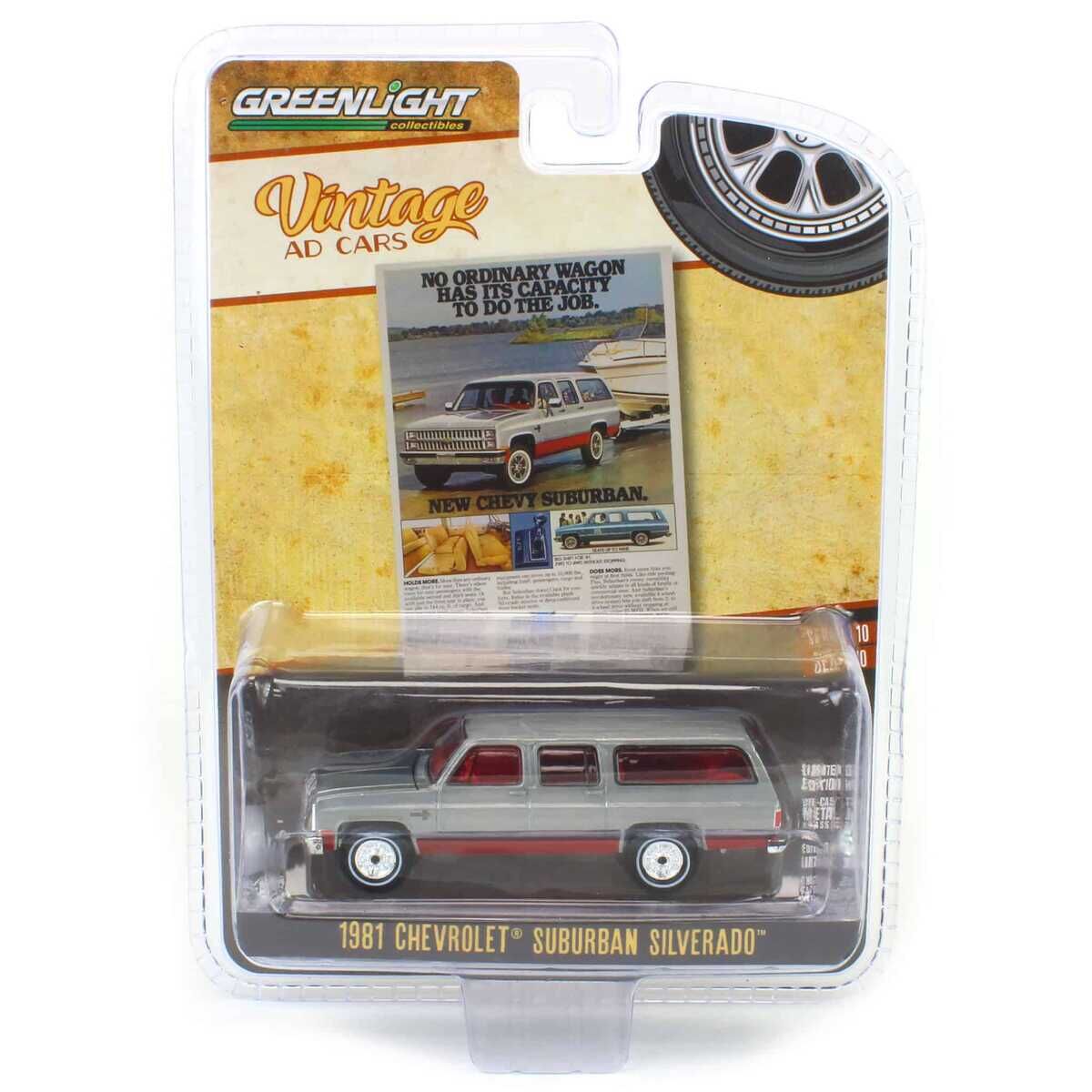 Greenlight Vintage Ad Cars Series 10- 1981 Chevrolet Suburban