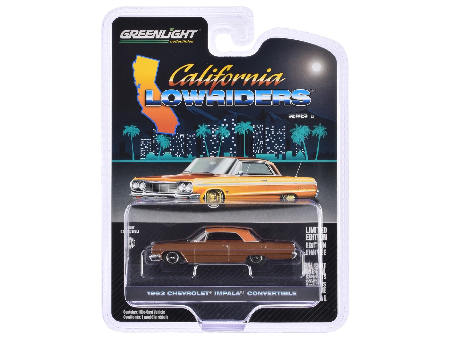 Greenlight California Lowriders Series 6- 1963 Chevrolet Impala SS Convertible Top Up