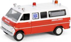 Greenlight Hollywood Series 42- 1970 Ford Club Wagon Ambulance - Airplane! (1980)