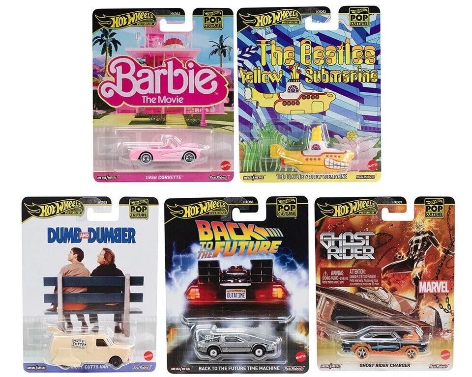 Hot Wheels Premium 2025 Pop Culture H Case Set