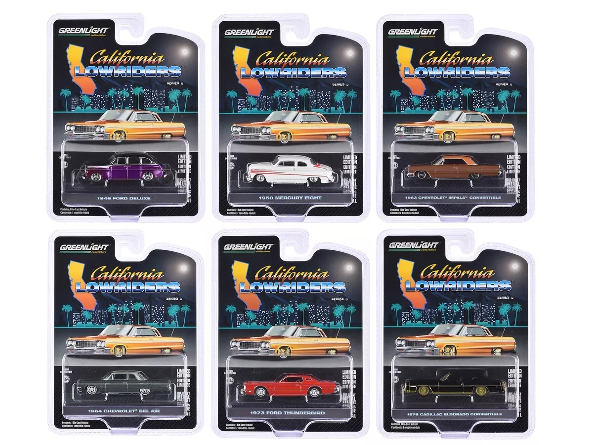 Greenlight California Lowriders Series 6 FULL SET 6 Araç