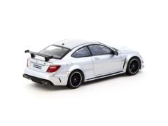 Tarmac Works 164 Mercedes-Benz C 63 AMG Coupé Black Series Silver Metallic - GLOBAL64