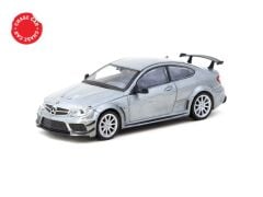 Tarmac Works 164 Mercedes-Benz C 63 AMG Coupé Black Series Silver Metallic - GLOBAL64